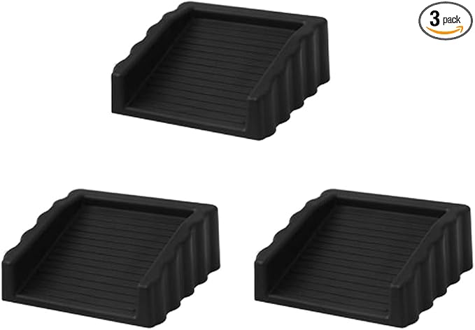 3Pack Black Door Wedge, Small Door Stop Wedge, Door Stops by Dixiao