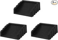 3Pack Black Door Wedge, Small Door Stop Wedge, Door Stops by Dixiao