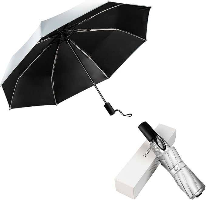 BAODINI Small UV Protection Travel Umbrella Compact - Image 2