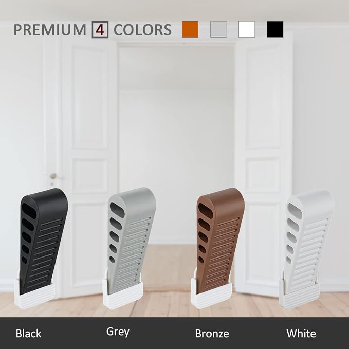 JQK Rubber Door Stopper Wedge, Wooden Floor, DSB61-GY-P4 - Image 9