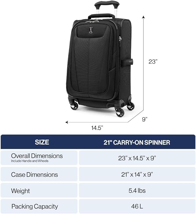 Travelpro Maxlite 5 Softside Expandable Carry-On Luggage - Image 6