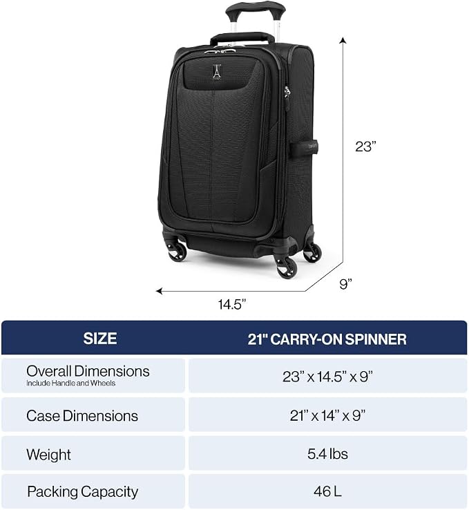 Travelpro Maxlite 5 Softside Expandable Carry-On Luggage - Image 2