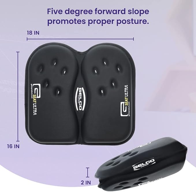 GSeat Ultra Orthopedic Gel and Foam Seat Cushion - Image 5