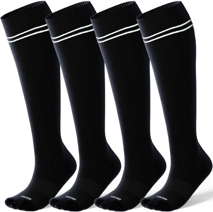LEVSOX Compression Socks for Pregnant Women 20-30 mmHg Knee High Cute Funny by Levsox