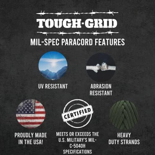 TOUGH-GRID 550 Paracord Rope Nylon Parachute Cord, Made in USA Survival Kit - Image 4