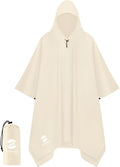 SaphiRose Hooded Rain Poncho Waterproof Raincoat Jacket by SaphiRose