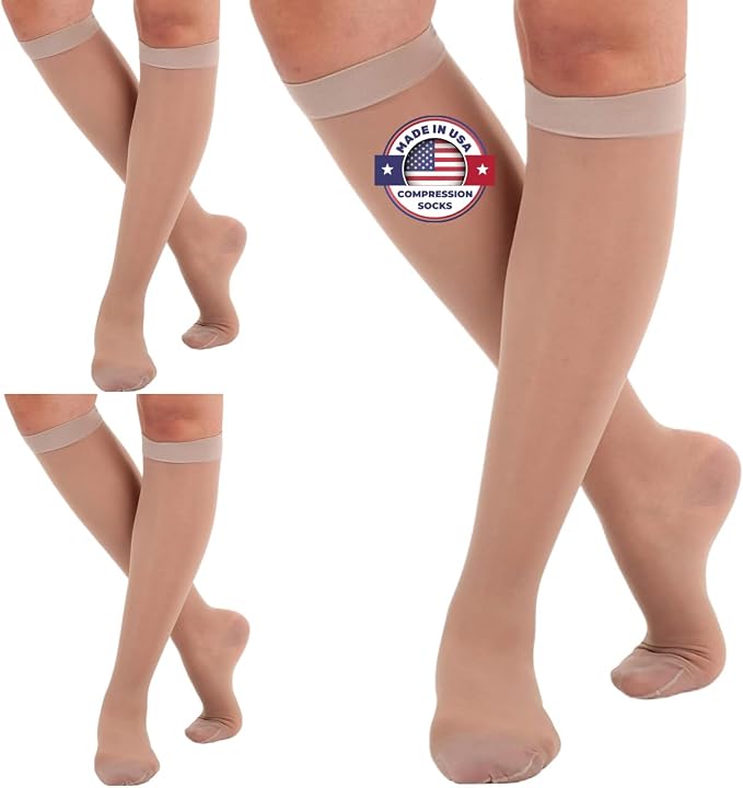 Made in USA - Sheer Compression Stockings by AbsoluteSupportCompressionSocks