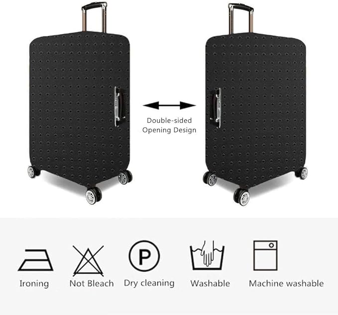 7-mi Water Resistant Print Trolley Case, Size L: Fit 28-30 Inch Luggage - Image 2
