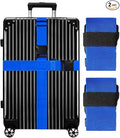 Luggage Straps for Suitcases TSA Approved-2 Pack Bright Personalized Luggage by GOWRAPS