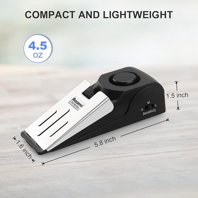 4 Pack Door Stop Alarm, Door Stopper - Image 3