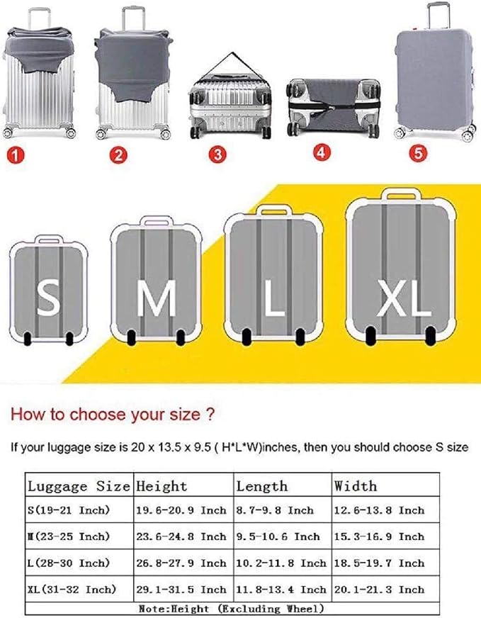 7-mi Water Resistant Print Trolley Case, Size L: Fit 28-30 Inch Luggage - Image 7