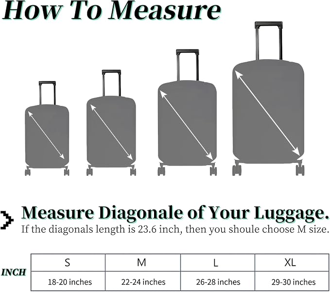 Luggage Cover Suitcase Protector + Tag, Spotted Horse Garden Travel Suitcase - Image 2