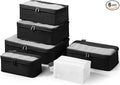 Compression Travel Packing Cubes, 6 Set Expandable Luggage Organizer Bags by SOARSAIL