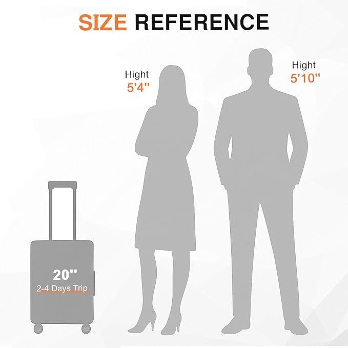 All Aluminum Carry On Luggage 22x14x9 Airline Approved，Hard Shell Carry On - Image 7