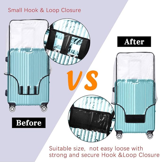 Suitcase Covers for Luggage – TSA Approved Clear PVC Luggage Protector Cover - Image 12