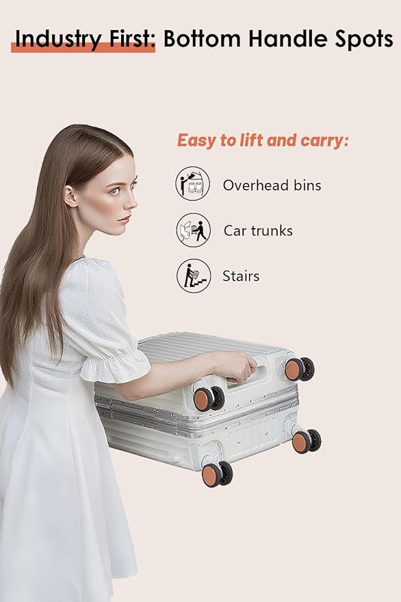 HotWay 24 Inch Hardside Checked Luggage - Image 3
