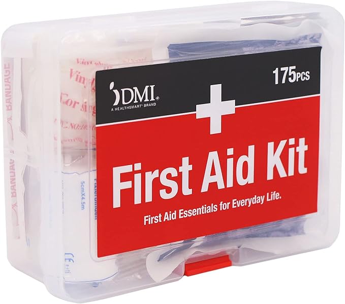 DMI 175-Piece First Aid Kit for Minor Injuries, Cuts and Scrapes, All-Purpose by DMI