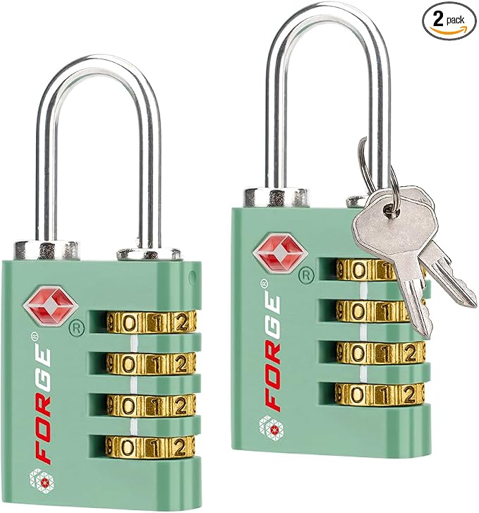 Forge Dual-Opening: Key or Combination Access Lock, TSA Approved Locks by Forge