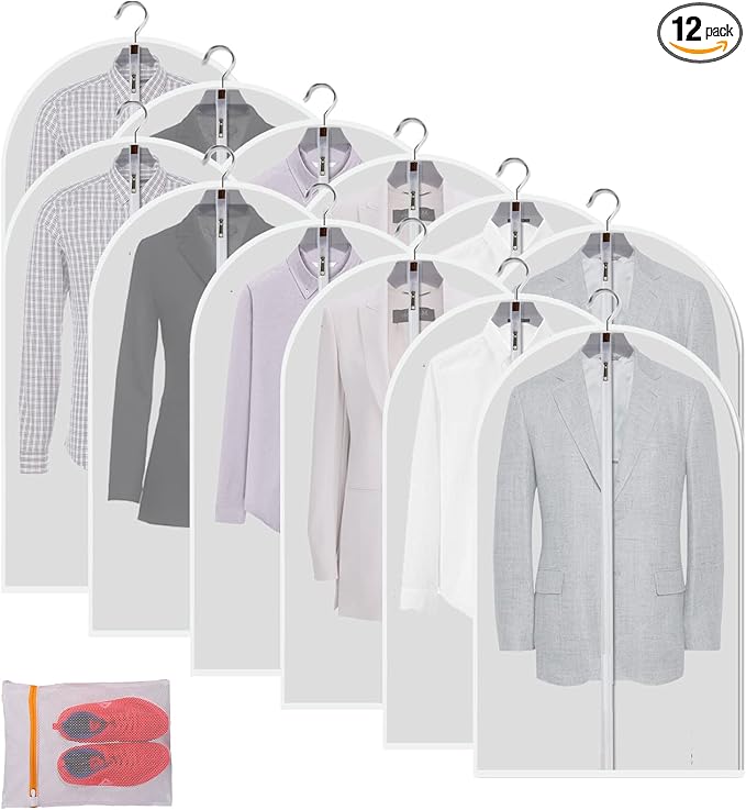 Clear Garment Bags Clothes Covers Protecting Dusts by MsKitchen