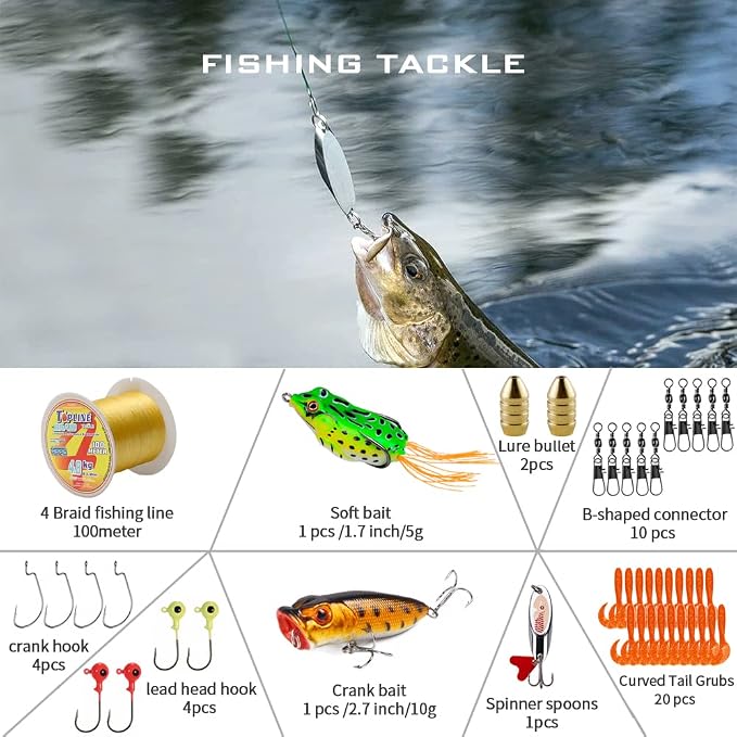 Collapsible Fishing Rod and Reel Combo, BalanZze Telescopic Fishing Rod - Image 4