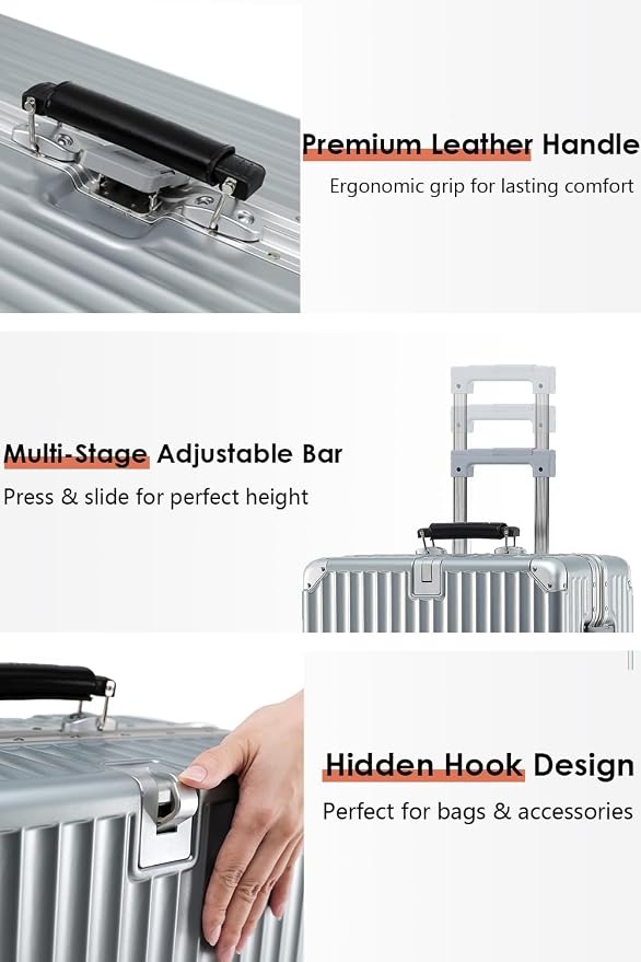 HotWay 24 Inch Hardside Checked Luggage - Image 5