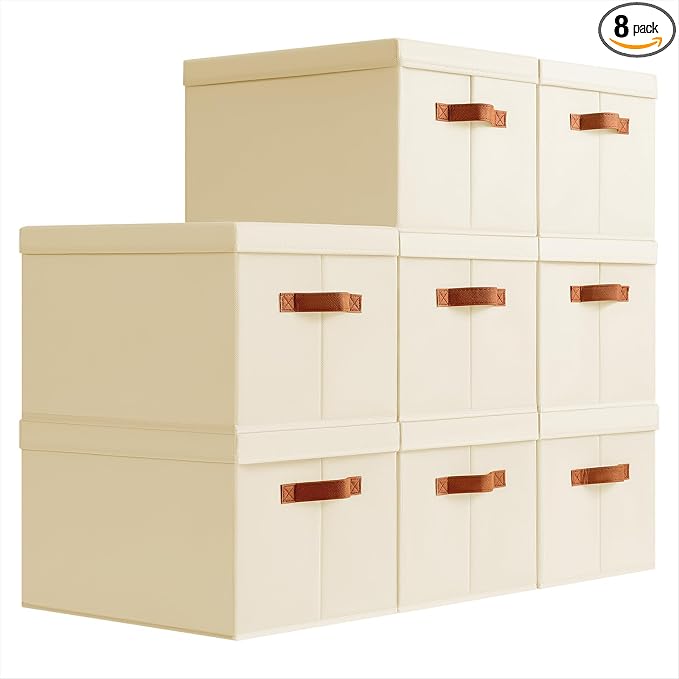 Storage Bins with Lids by Homsorout