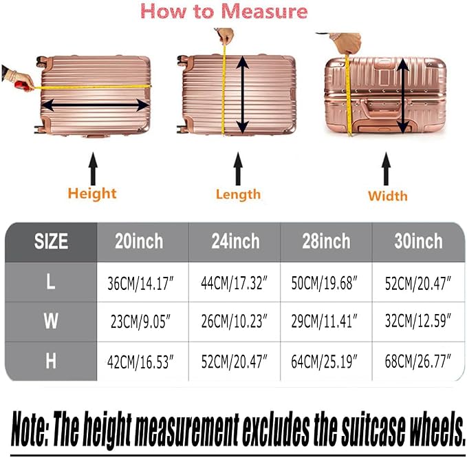 28 Inch Clear PVC Luggage Cover Protectors Suitcase Covers - Image 5