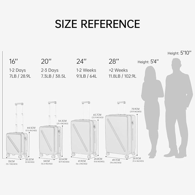 MILADA Checked Luggage 24 Inch Luggage - Image 2