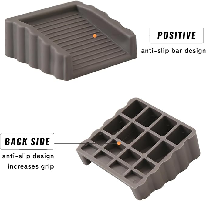 4Pack Door Stoppers Doorstop, Rubber Door Stoppers Wedge, Doors Stops - Image 6