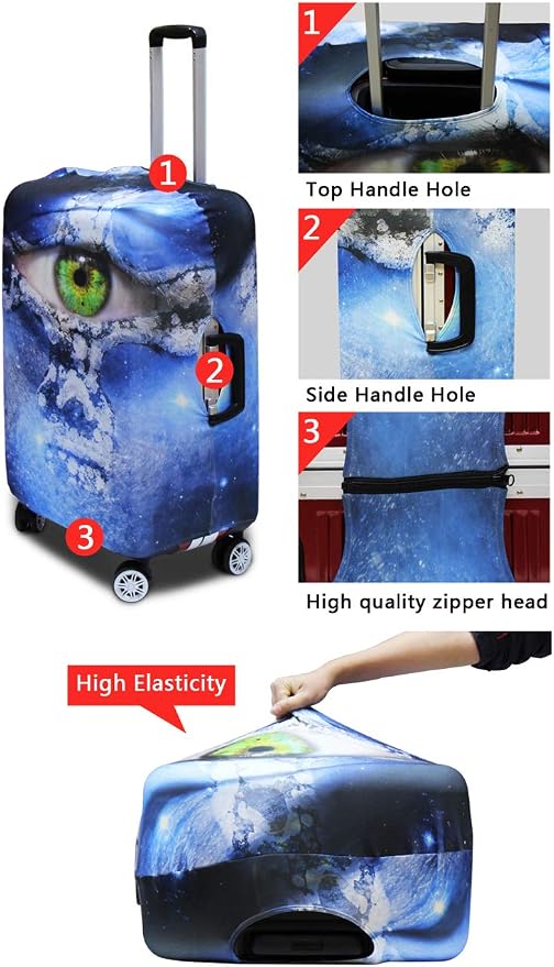Dragon Suitcase Cover Elastic Thickness Travel Luggage Protector - Image 6