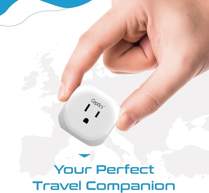 Ceptics US to UK Plug Adapter UK, Ireland Power Adapter Charger 4 Input - Image 5