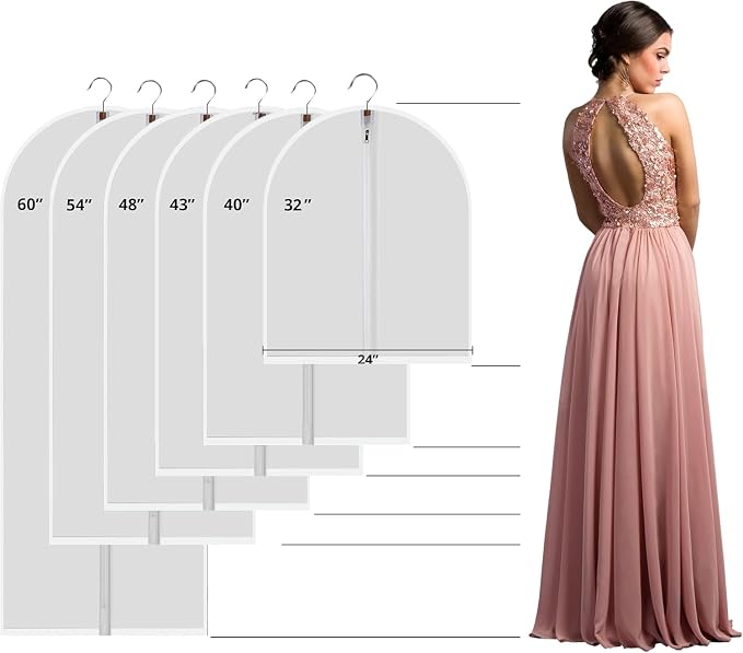 Garment Bags for Hanging Clothes, 6 Pack - Image 8