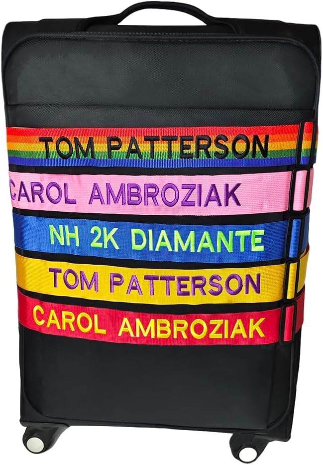 4PC Custom Embroidery Luggage Strap - Image 6
