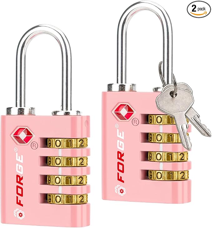 Forge Dual-Opening: Key or Combination Access Lock, TSA Approved Locks by Forge