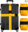 Luggage Straps for Suitcases TSA Approved-2 Pack Bright Personalized Luggage by GOWRAPS