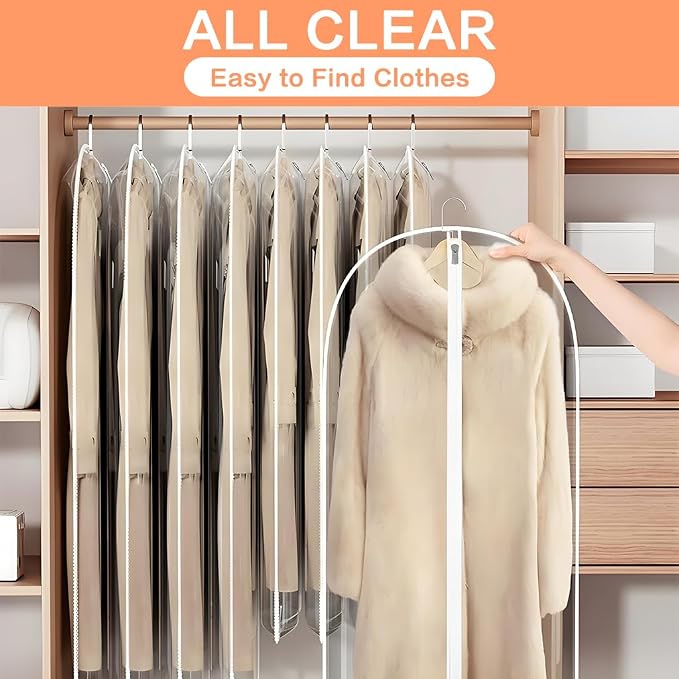 Garment Bags for Closet Storage Wedding Dress Garment Bag Clothes Bags for - Image 4