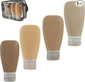Travel Bottles for Toiletries, TSA Approved 3oz Leak Proof Silicone Refillable by Lyob