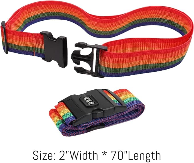 3PC Custom Embroidery Luggage Strap - Image 5