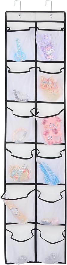 12 Large Pockets Over The Door Hanging Shoe Organizer by GOMAJI