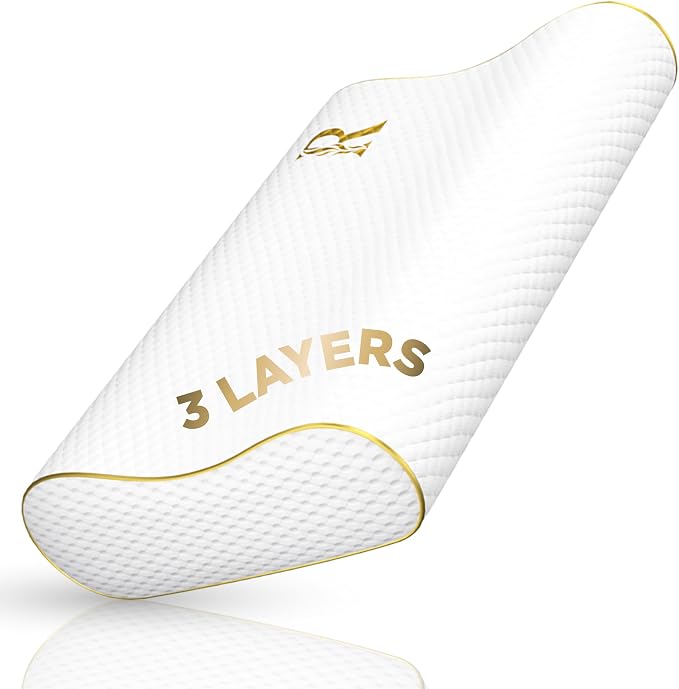 Royal Therapy Travel Memory Foam Pillow, Cervical by ROYALTHERAPY