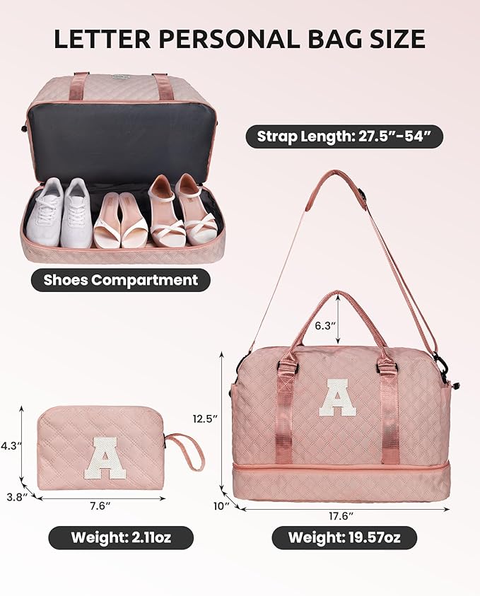 Gifts for Granddaughter-Initial Duffle Bag - Image 2