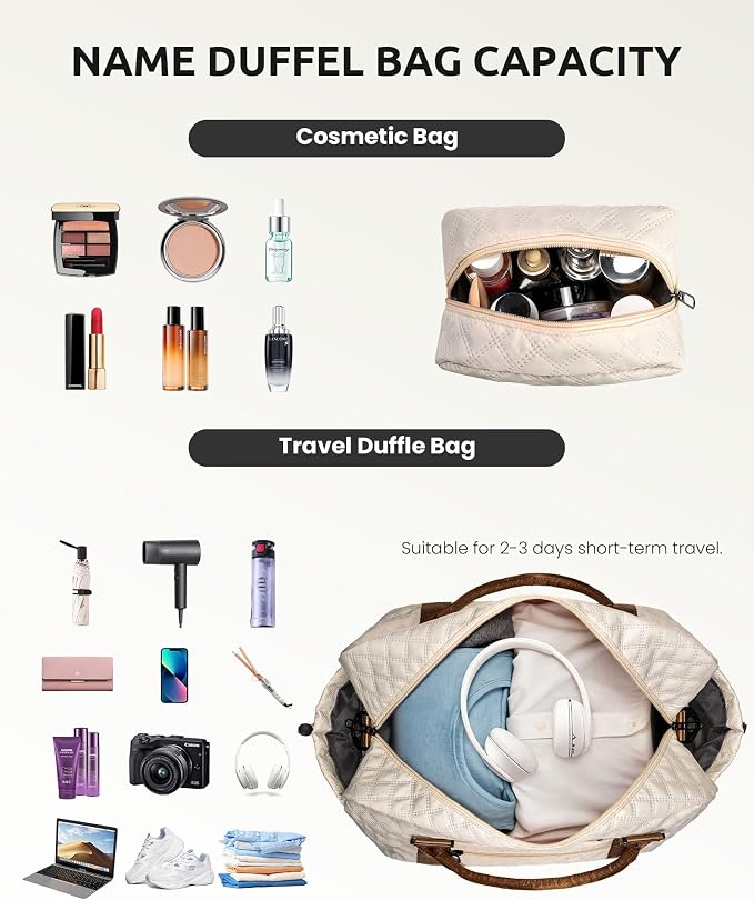 Gifts for Sister-Initial Duffle Bag - Image 3