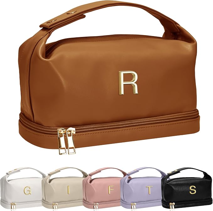 Gifts for Women 40s, Personalized Makeup Bag by Vogewood