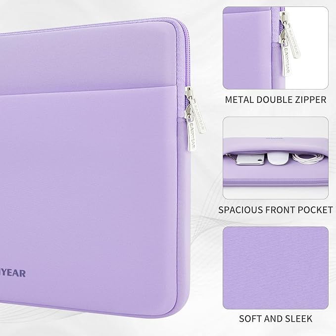 RAINYEAR Laptop Sleeve Case 15 16 Inch, Protective Portable Case - Image 2