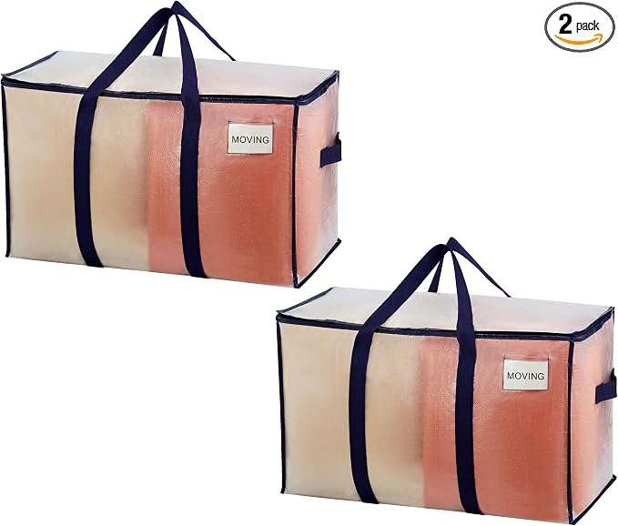 VENO 2 Pack Moving Bags, Heavy Duty, Moving Boxes Alternative, Packing Storage by Veno