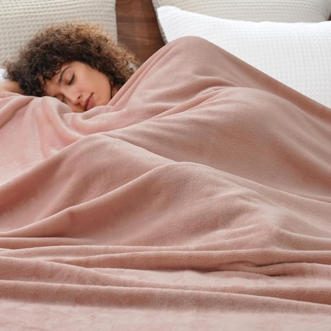 PHF Ultra Soft Fleece Blanket King Size, No Shed No Pilling Luxury Plush Cozy - Image 2