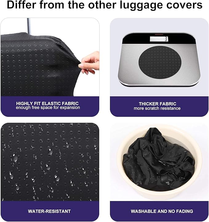 7-mi Water Resistant Print Trolley Case, Size L: Fit 28-30 Inch Luggage - Image 4