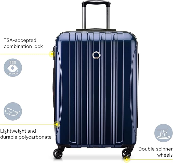 Delsey Luggage Aero 3 Piece Set Spinner Suitcase - Image 2