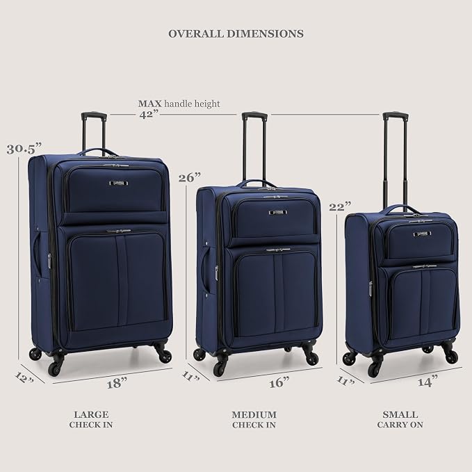 U.S. Traveler Anzio Softside Expandable Spinner Luggage, 2-Piece Set - Image 5