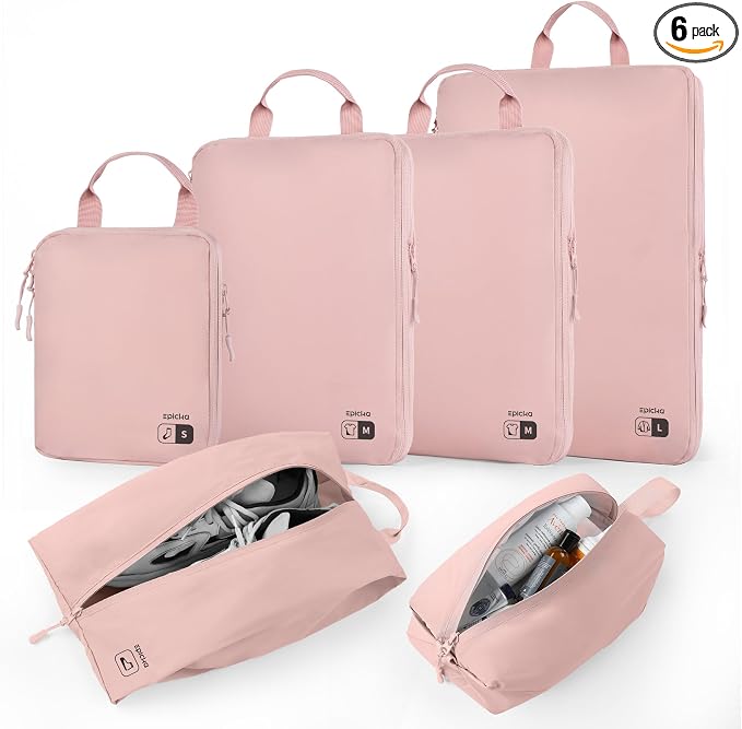 EPICKA 6 Set Ultra-Lightweight Compression Packing Cubes by EPICKA